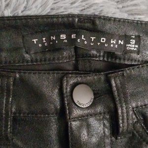 Tinseltown junior faux leather skinny
